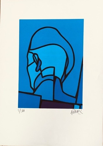 Lithographie valerio adami - lithographie,