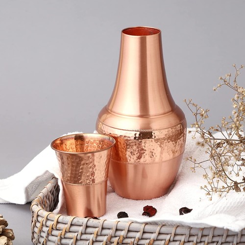 100 pur cuivre eau bouteille - pur,