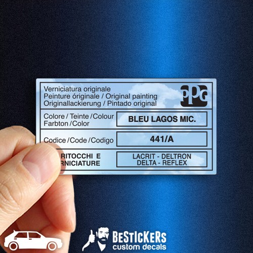 Autocollant peinture lancia - peinture,