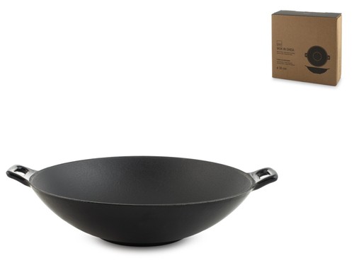Wok fonte émaillée à - en,