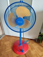 Ventilateur sur pied vintage MEMPHIS style Milano 3 vitesses Duracraft 90/36cm