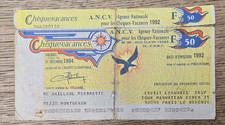 Lot 219:  cheque vacance de 50
