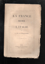 livre ancien la france rome et