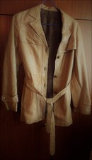 veste cuir agneau brun clair