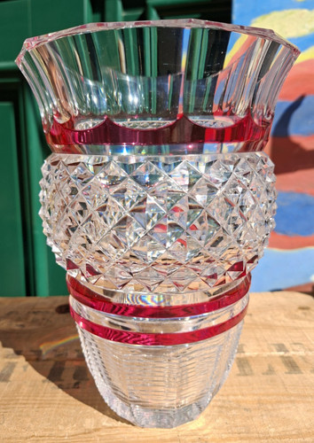 Val lambert vase - st, cristal