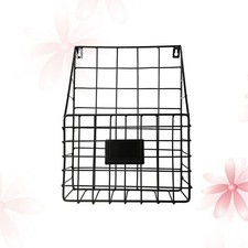  Panier de rangement en fer forgé nordique, support de rangement pour journaux,