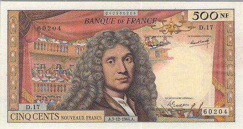 500 nouveaux francs molière - francs,