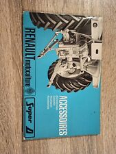 Livret Accessoires Tracteur Renault Super