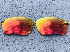 Gravé Polarisé Feu Rouge Miroir Verres Pour Oakley Half Jacket 2.0 XL