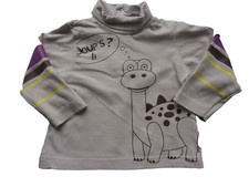 J144 vêtement d'occasion  Bébé T-Shirt Sous-Pull fantaisie PIK OUIC 3 mois