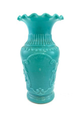 Petit vase opaline bleu