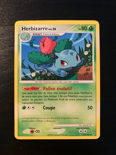 Carte pokémon unco - unco, herbizarre