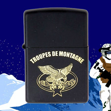 ZIPPO TROUPES DE MONTAGNE - Briquet militaire & insigne TDM (Légion & Armée)