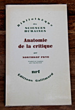 ANATOMIE DE LA CRITIQUE -