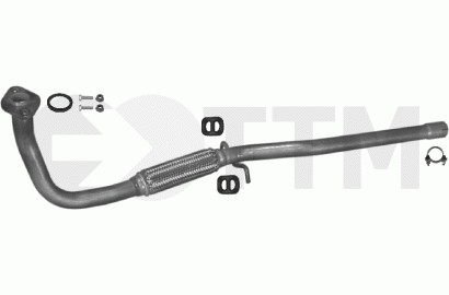 Tuyau avant pour opel - corsa, b