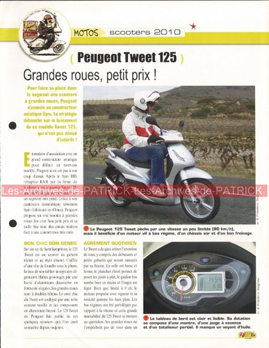 Peugeot tweet 125 2010 scooter - 125,