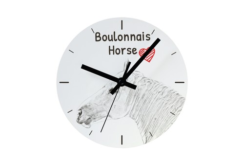 Cheval boulonnais horloge - cheval,