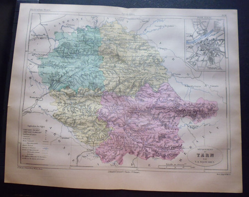 Carte géographique la - carte, 19°:la