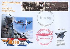PAF13-8T4 FDC PAYS-BAS "60 ans Patrouille de France / ALPHAJET & MIRAGE" 2013