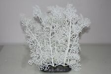 Aquarium Blanc Corail Fougère Type Plastique Plante Avec Base Lestée 10 x 7 x 20