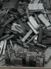 3,8 kg caractères en plomb