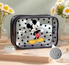 Trousse De Toilette Mickey Noir Femme Sac De Maquillage Transparent Waterproof
