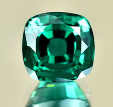 Naturel Vert Émeraude 12.00 CT Coupe Coussin Agl Certifié Superbe Ample Gemme