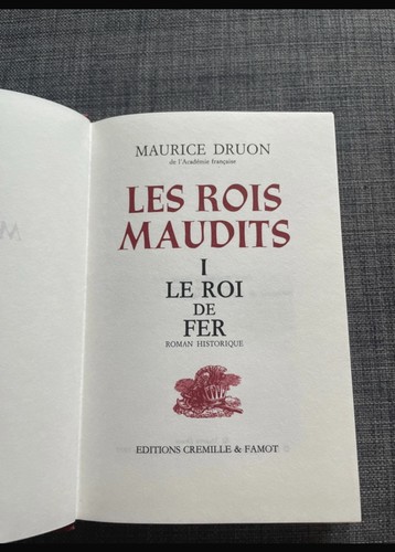 Livre les rois maudits tome - maudits,