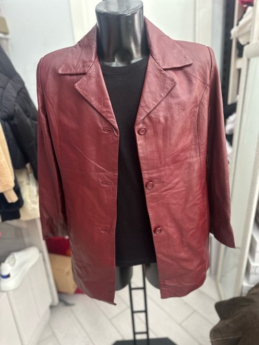 Veste cuir véritable femme - veste,