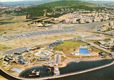 Carte La CAP D'AGDE Vue aérienne du Parc AQUALAND