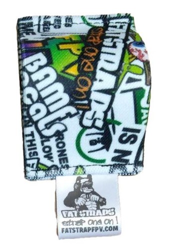 Stickerbomb battery fatstrap - stickerbomb,
