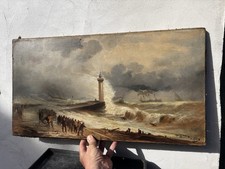 Tableau Le Havre Normandie Gabriel Thomson Jetée du nord Phare Marine Mer