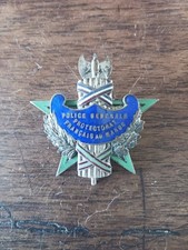 Insigne émaillé Police Générale, Protectorat Français au Maroc