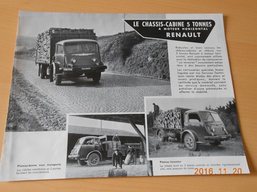 Document publicitaire camions - publicitaire,