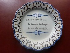 Assiette faience ancienne