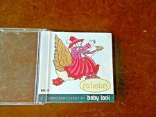 Carte à broder serrure bébé