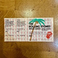 RARE / TICKET BILLET CONCERT - THE ROLLING STONES : LIVE A NICE ( FRANCE ) 1976