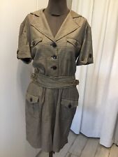 Superbe Robe Laine Vichy Noir