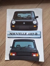 AUTOBIANCHI A 112 ABARTH CATALOGUE DEPLIANT PUBLICITAIRE 1982 PROSPEKT