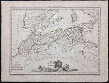 1812 - Afrique du Nord (Barbarie Maghreb) - Carte géographique ancienne, Lapie