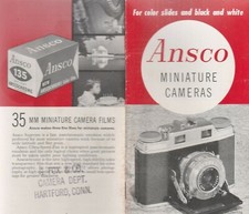 ANSCO MINIATURE CAMERAS FOR