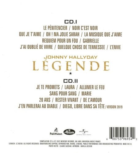 Johnny hallyday légende - johnny,