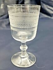 7 verres soufflés à liqueur gravés pour cave en cristal Napoléon III 
