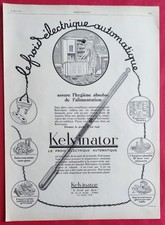 Publicité de presse: Meuble Réfrigérant KELVINATOR Réfrigérateur 1927