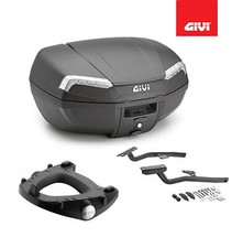 Kit De Top Case Noir GIVI E46NT + Supports Yamaha FZ1 1000 Fazer 2008 2009