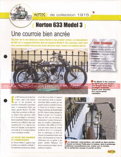 Norton 633 model - norton, 1915