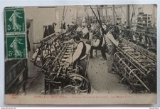 Romilly sur Seine (Aube) - Intérieur d'Usine de Bonneterie - Les métiers Cotton