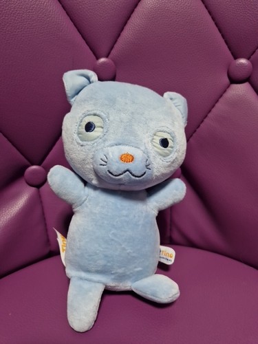 Doudou chat bleu tino - bleu,