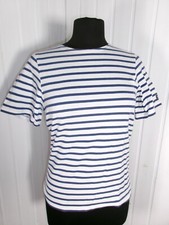 Top tee shirt CAPTAIN CORSAIRE ST JAMES  coton blanc rayé bleu  XS 34/36