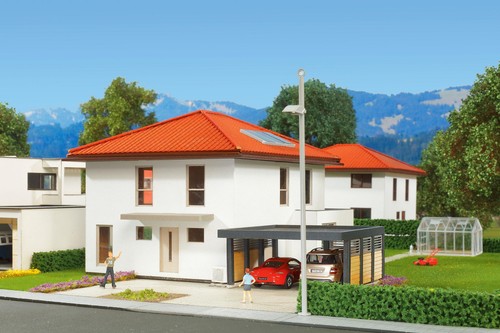Maison cube mia avec carport - cube,